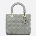 Dior Lady Dior Medium Bag Replica in Grey