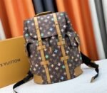 Louis Vuitton Monogram Craggy Christopher MM Backpack In Chocolate