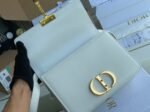 Dior 30 Montaigne Medium Bag Fake in White Box Calfskin - Image 5