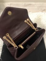 Replica Saint Laurent LouLou Small Chain Bag Burgundy - Image 8