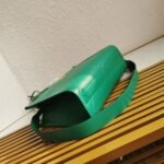 Prada Symbole Small Bag Knockoff with Topstitching in Green - Image 5