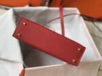 Hermes Kelly Mini II Bag Replica in Rouge Vif - Image 3