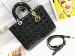 Dior Lady Dior Large Bag Replica in Black - Image 4