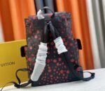Louis Vuitton X YK Christopher Backpack In Red Infinity Dots - Image 3