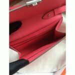 Rose lipstick AAA fake Hermes Clic wallet with strap - Image 5