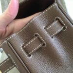 Etoupe Clemence Fake Hermes Kelly Retourne 28cm Classic Tote - Image 4