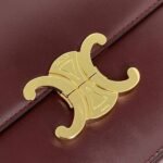 Top Quality Replica Celine Triomphe Medium Bag In Bordeaux - Image 13