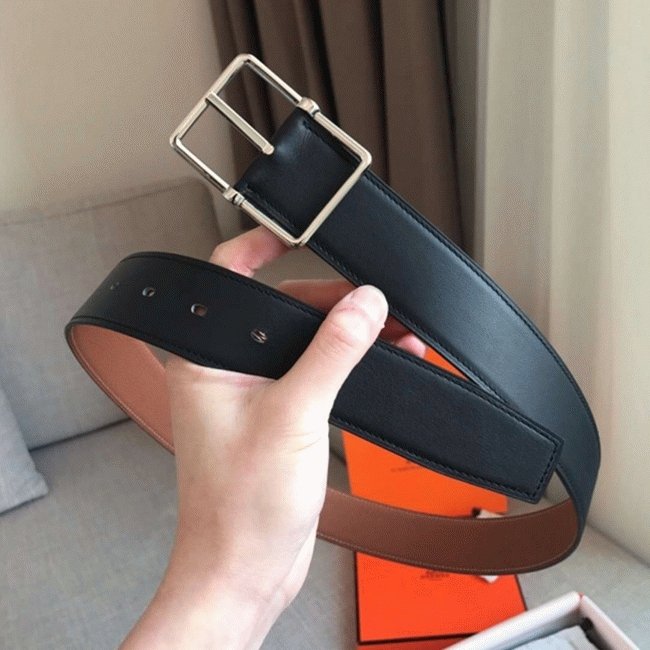 BD49160F-6718-C777-2EEC-231EF9C6AC09.jpg Replica Hermes reversible saddle style belt in brown - Image 1