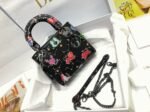 Dior Lady Dior Mini Bag Replica in Black Calfskin with Pixel Zodiac Print - Image 7