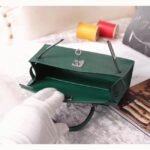 Malachite Chevre Replica Luxury Hermes Kelly 20cm Bag - Image 5