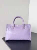 Knockoff Balenciaga Le City Small Bag Lilas Arena Lambskin - Image 4