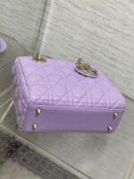 Dior Small Lady Dior Bag Fake in Lilas Lambskin with Resin Charms - Image 2