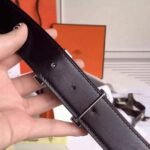 Fake Hermes Kits belt in grey epsom with Constance buckle - Image 6