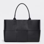 Fake Bottega Veneta Arco Medium Tote Black Intrecciato Calfskin