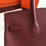 Bordeaux Knockoff Designer Hermes Birkin 30cm Bag - Image 8