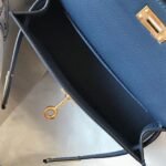 Hermes Kelly Mini II Bag Fake in Blue Agate - Image 8
