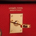 Red Epsom Knockoff Designer Hermes Kelly 20cm Purse - Image 3