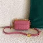 Dior Caro Micro Bag Fake in Pink - Image 5