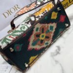 Dior Lady D-Lite Medium Bag Faux in Yellow Dior Paisley Embroidery - Image 4