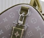 LV Monogram Gradient Canvas Keepall Bandouliere 55 In Khaki Green - Image 8