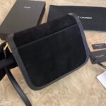 SOLFERINO MEDIUM SOFT SATCHEL IN SUEDE AND SMOOTH LEATHER - Image 8