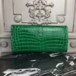 Bambou Knockoff Hermes Jige Elan 29 Green Accent Clutch - Image 2