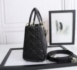 Dior Lady Dior Medium Bag Replica in Black - Image 7