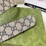 WIDE LEATHER BELT WITH DOUBLE G BUCKLE - Image 3