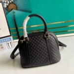 GUCCI Micro GG Leather Mini Dome Crossbody Bag - Image 8