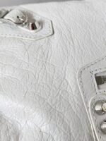 Knockoff Balenciaga Le City Small Bag White Arena Lambskin - Image 7