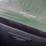 Replica Saint Laurent Kate Medium Tassel Bag Green Crocodile-embossed Leather - Image 7