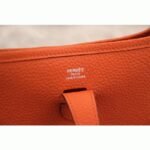 Orange Evelyne III PM Bag Fake AAA Hermes Bright Shoulder Bag - Image 6