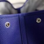 Electric Blue Leather Fake Hermes Garden Party 36cm Tote Bag - Image 2