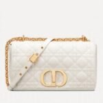 Dior Caro Medium Bag Replica in White
