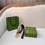Square G reversible leather belt - Image 3