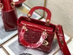 Dior Small Lady Dior My ABCDior Bag Fake in Red - Image 8