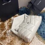 Replica Saint Laurent Puffer Medium Chain Bag Ivory Lambskin - Image 10
