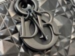 Dior Lady D-Joy Medium Bag Knockoff in Grey Calfskin with Diamond Motif - Image 2