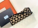 Prada Symbole Small Bag Replica in Black/Beige Jacquard Fabric - Image 9