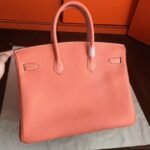 Crevette Shade Premium Knockoff Hermes Birkin 35cm Bag - Image 7