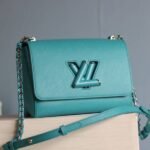 Louis Vuitton Epi Leather Twist MM Bag In Celestial Blue
