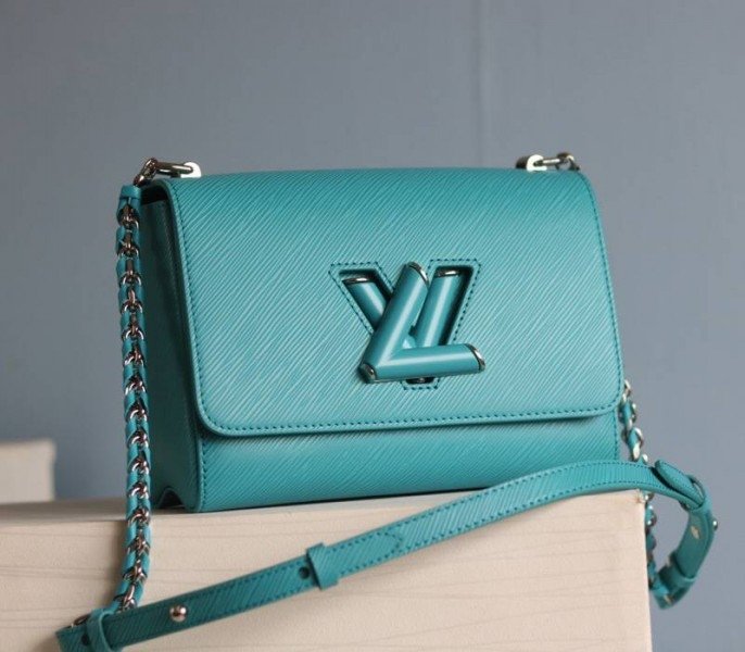 C1058CDF-18C1-3502-9C27-891B943C8B21.jpg Louis Vuitton Epi Leather Twist MM Bag In Celestial Blue - Image 1