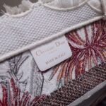 Dior Medium Book Tote Fake in White Camouflage with Multicolored - Image 2