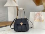 Top Quality Replica Chloe Penelope Small Shoulder Bag in Black Grained Calfskin - Image 5