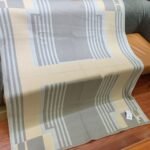 Fake Hermes Ithaque blanket in grey wool and cashmere - Image 2