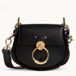 Top Quality Knockoff Chloe Small Tess Shoulder Bag In Black Calfskin