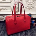 Red Luxury Replica Hermes Victoria II 35cm Bag - Image 6