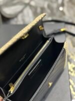 GABY MINI SATCHEL IN QUILTED SUEDE AND SHEARLING - Image 3