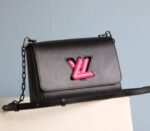 Louis Vuitton Epi Leather Twist MM Bag With Black Vibrant Pink Twist Lock - Image 2