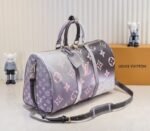 LV Spring 2022 Keepall 45 Travel Bag In Sunset Kaki - Image 2